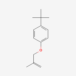 molecular formula C14H20O B1615002 Benzene, 1-(1,1-dimethylethyl)-4-[(2-methyl-2-propenyl)oxy]- CAS No. 54932-87-5