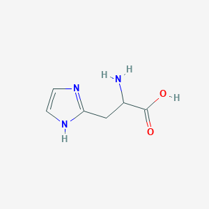 molecular formula C6H9N3O2 B1615007 2-amino-3-(1H-imidazol-2-yl)propanoic acid CAS No. 34175-33-2