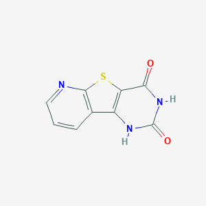 molecular formula C9H5N3O2S B1615020 8-Thia-3,5,10-triazatricyclo[7.4.0.02,7]trideca-1(9),2(7),10,12-tetraene-4,6-dione CAS No. 501357-90-0