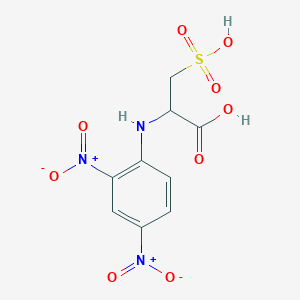2-[(2,4-Dinitrophenyl)amino]-3-sulfopropanoic acid