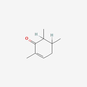 molecular formula C9H14O B1615059 2-Cyclohexen-1-one, 2,5,6-trimethyl- CAS No. 20030-30-2
