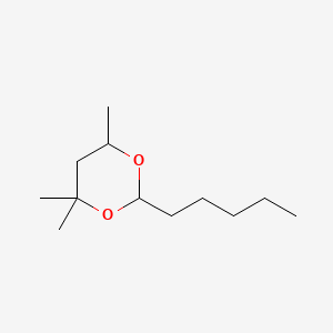 molecular formula C12H24O2 B1615082 1,3-Dioxane, 4,4,6-trimethyl-2-pentyl- CAS No. 63449-89-8
