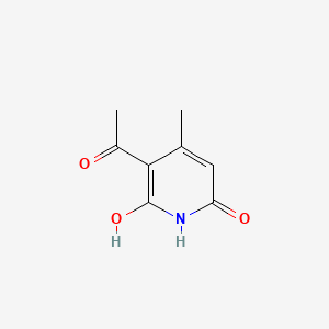 molecular formula C8H9NO3 B1615088 3-Acetyl-6-hydroxy-4-methyl-2-pyridone CAS No. 37029-64-4