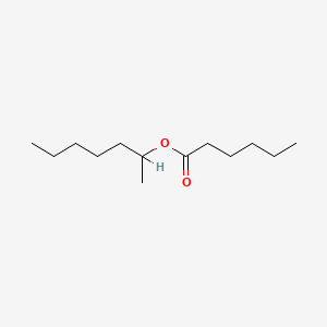 molecular formula C13H26O2 B1615091 Hexanoic acid, 1-methylhexyl ester CAS No. 6624-58-4