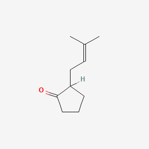 molecular formula C10H16O B1615108 2-(3-Methyl-2-butenyl)cyclopentanone CAS No. 2520-60-7