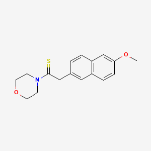 4-(2-(6-Methoxy-2-naphthyl)-1-thioxoethyl)morpholine