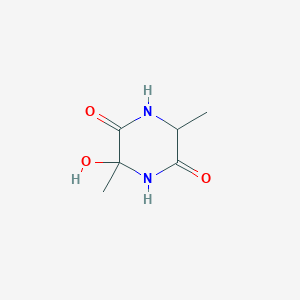 B161514 3-Hydroxy-3,6-dimethylpiperazine-2,5-dione CAS No. 127605-72-5