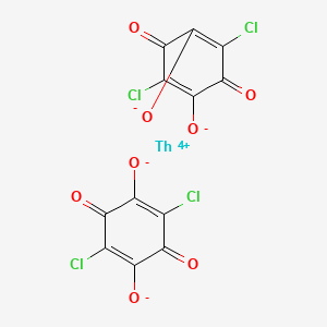 molecular formula C12Cl4O8Th B1615153 2,5-Cyclohexadiene-1,4-dione, 2,5-dichloro-3,6-dihydroxy-, thorium(4+) salt (2:1) CAS No. 62654-18-6