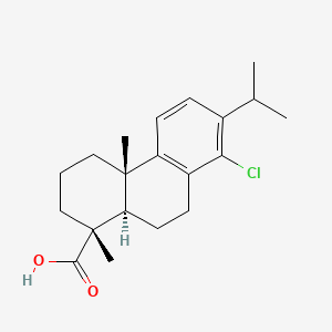 molecular formula C20H27ClO2 B1615156 14-氯脱氢松香酸 CAS No. 65281-76-7