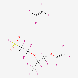B1615163 Ethanesulfonyl fluoride, 2-[1-[difluoro[(trifluoroethenyl)oxy]methyl]-1,2,2,2-tetrafluoroethoxy]-1,1,2,2-tetrafluoro-, polymer with tetrafluoroethene CAS No. 26654-97-7