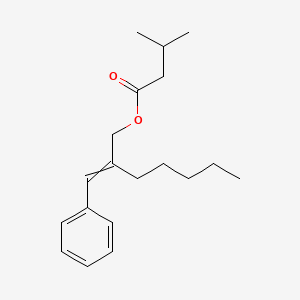 molecular formula C19H28O2 B1615179 2-Benzylideneheptyl 3-methylbutanoate CAS No. 7493-80-3