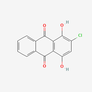 molecular formula C14H7ClO4 B1615183 9,10-Anthracenedione, 2-chloro-1,4-dihydroxy- CAS No. 81-53-8