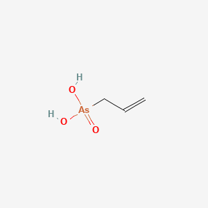 molecular formula C3H7AsO3 B1615186 烯丙基砷酸 CAS No. 590-34-1