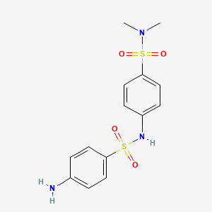 molecular formula C14H17N3O4S2 B1615188 4'-(二甲基氨磺酰基)磺酰胺苯胺 CAS No. 515-67-3