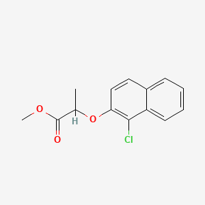molecular formula C14H13ClO3 B1615189 Lonaprofen CAS No. 41791-49-5