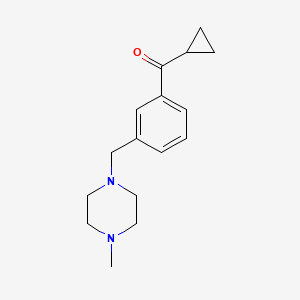 B1615203 Cyclopropyl 3-(4-methylpiperazinomethyl)phenyl ketone CAS No. 898789-39-4