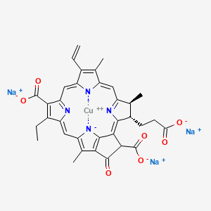 molecular formula C34H27CuN4Na3O7 B1615214 Chlorophyllins, copper-sodium CAS No. 97659-67-1