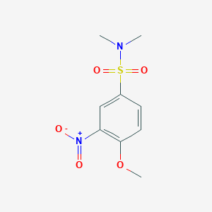 molecular formula C9H12N2O5S B1615222 4-Methoxy-N,N-dimethyl-3-nitrobenzenesulfonamide CAS No. 99363-02-7