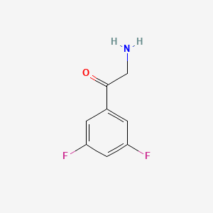 molecular formula C8H7F2NO B1615228 2-Amino-1-(3,5-difluorophenyl)ethanone CAS No. 339001-26-2