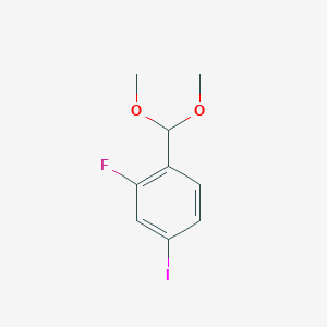 molecular formula C9H10FIO2 B1615232 1-(Dimethoxymethyl)-2-fluoro-4-iodobenzene CAS No. 933672-22-1