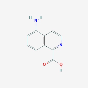 molecular formula C10H8N2O2 B1615233 5-Aminoisoquinoline-1-carboxylic acid CAS No. 90770-94-8