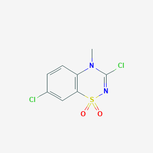 molecular formula C8H6Cl2N2O2S B1615235 3,7-Dichloro-4-methyl-4H-1,2,4-benzothiadiazin-1,1-dioxide CAS No. 872536-92-0
