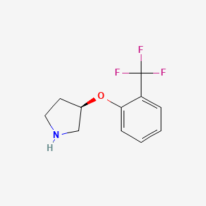 molecular formula C11H12F3NO B1615240 (3R)-3-[2-(trifluoromethyl)phenoxy]pyrrolidine CAS No. 921606-29-3