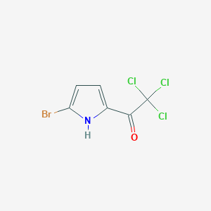 molecular formula C6H3BrCl3NO B1615241 1-(5-Bromo-1H-pyrrol-2-yl)-2,2,2-trichloroethanone CAS No. 951883-97-9