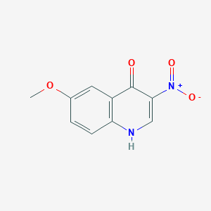 molecular formula C10H8N2O4 B1615243 6-Methoxy-3-nitroquinolin-4-OL CAS No. 628284-89-9