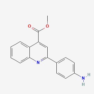 molecular formula C17H14N2O2 B1615244 Methyl 2-(4-aminophenyl)quinoline-4-carboxylate CAS No. 94541-55-6