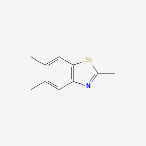 molecular formula C10H11NSe B1615263 2,5,6-Trimethylbenzoselenazole CAS No. 2946-20-5