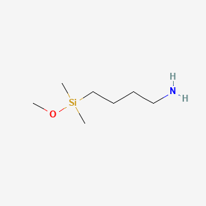 molecular formula C7H19NOSi B1615268 1-Butanamine, 4-(methoxydimethylsilyl)- CAS No. 3663-43-2