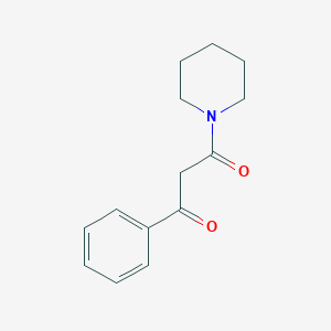 molecular formula C14H17NO2 B1615286 1-Phenyl-3-piperidin-1-yl-propan-1,3-dion CAS No. 58792-29-3