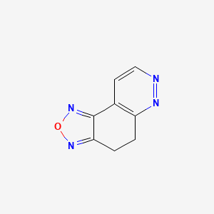 molecular formula C8H6N4O B1615295 4,5-Dihydro[1,2,5]oxadiazolo[3,4-f]cinnoline CAS No. 300587-41-1