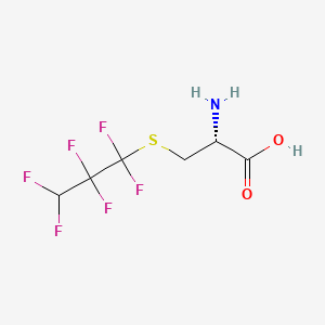 molecular formula C6H7F6NO2S B1615298 S-(1,1,2,2,3,3-Hexafluoropropyl)-L-cysteine CAS No. 98640-41-6
