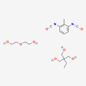 molecular formula C19H30N2O8 B1615306 1,3-Diisocyanato-2-methylbenzene;2-ethyl-2-(hydroxymethyl)propane-1,3-diol;2-(2-hydroxyethoxy)ethanol CAS No. 53317-61-6