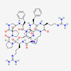 molecular formula C56H83N17O11 B1615311 Cyclokallidin CAS No. 75690-91-4