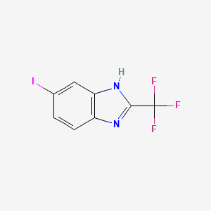 molecular formula C8H4F3IN2 B1615334 Benzimidazole, 5-iodo-2-(trifluoromethyl)- CAS No. 3765-86-4