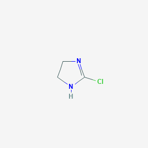 molecular formula C3H5ClN2 B1615347 2-chloro-4,5-dihydro-1H-imidazole CAS No. 54255-11-7