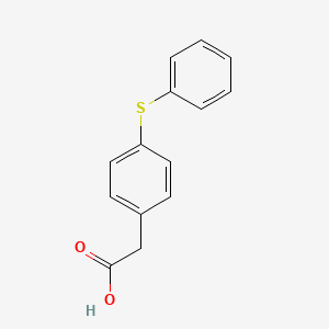 molecular formula C14H12O2S B1615349 2-(4-(苯硫基)苯基)乙酸 CAS No. 6317-61-9