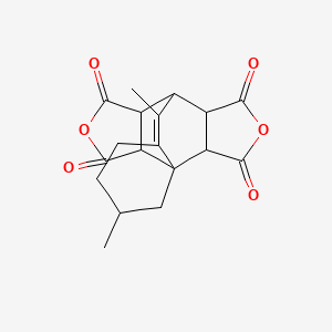 molecular formula C18H18O6 B1615351 3,7-Dimethyl-11,16-dioxapentacyclo[6.5.5.0~1,6~.0~9,13~.0~14,18~]octadec-6-ene-10,12,15,17-tetrone CAS No. 32251-38-0