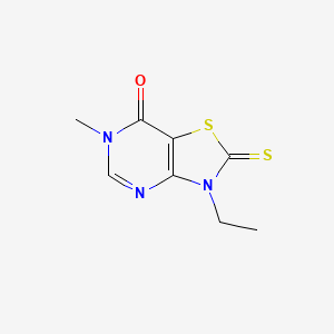B1615360 3-Ethyl-6-methyl-2-thioxo-2,3-dihydrothiazolo[4,5-d]pyrimidin-7(6H)-one CAS No. 440111-63-7