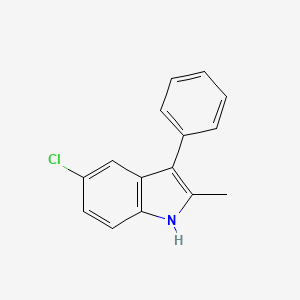 molecular formula C15H12ClN B1615361 5-Chloro-2-methyl-3-phenyl-1H-indole CAS No. 30843-37-9