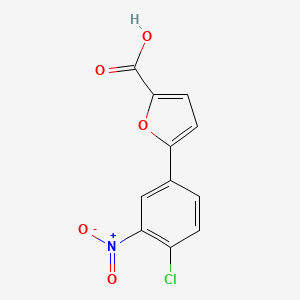 molecular formula C11H6ClNO5 B1615366 5-(4-氯-3-硝基苯基)呋喃-2-羧酸 CAS No. 54023-03-9