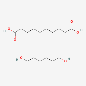 molecular formula C16H32O6 B1615386 Decanedioic acid, polymer with 1,6-hexanediol CAS No. 26745-88-0