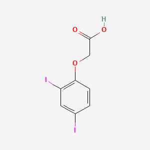 molecular formula C8H6I2O3 B1615394 (2,4-Diiodophenoxy)acetic acid CAS No. 77228-65-0