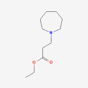 molecular formula C11H21NO2 B1615408 Ethyl hexahydro-1H-azepine-1-propionate CAS No. 6763-93-5