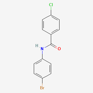 molecular formula C13H9BrClNO B1615427 N-(4-Bromophenyl)-4-chlorobenzamide CAS No. 7461-40-7