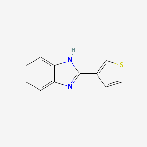 molecular formula C11H8N2S B1615432 1H-Benzimidazole, 2-(3-thienyl)- CAS No. 3878-21-5
