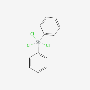 molecular formula C12H10Cl3S B1615433 Antimony trichloride, diphenyl- CAS No. 21907-22-2